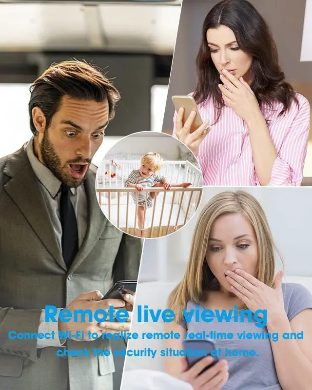 Alt view image 6 of 6 - HD 1080P Hidden Camera Spy Cameras WiFi Wall Charger Outlet Mini Surveillance Small Cameras Cams Nanny Cam Indoor Camera for Home Security