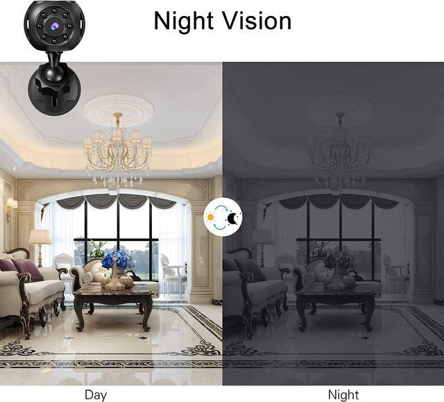 Alt view image 2 of 7 - Spy Camera Wireless Hidden Mini WiFi Camera Full HD Clear Live Video Built-in Battery Tiny Compact Indoor Security Cam with Phone App Easy Setup Smallest Home Surveillance Nanny with Night Vision
