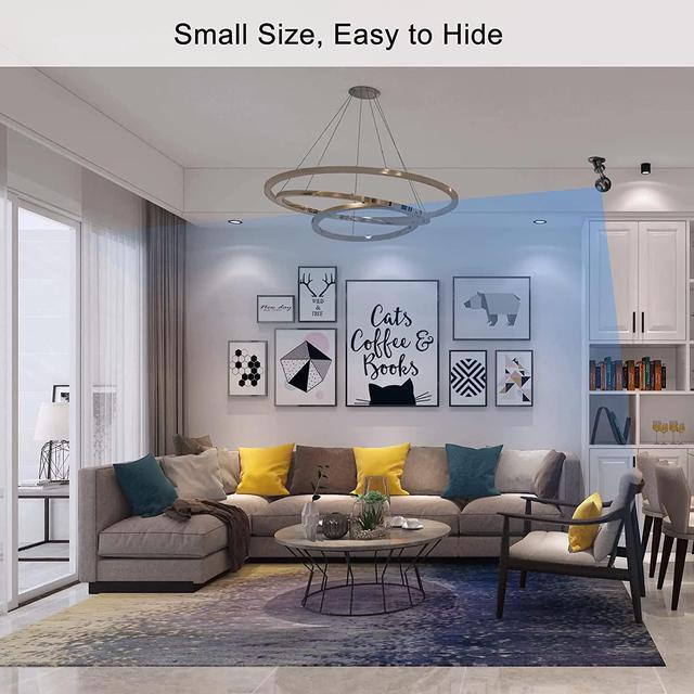 Alt view image 3 of 7 - Spy Camera Wireless Hidden Mini WiFi Camera Full HD Clear Live Video Built-in Battery Tiny Compact Indoor Security Cam with Phone App Easy Setup Smallest Home Surveillance Nanny with Night Vision