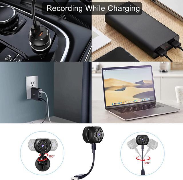 Alt view image 6 of 7 - Spy Camera Wireless Hidden Mini WiFi Camera Full HD Clear Live Video Built-in Battery Tiny Compact Indoor Security Cam with Phone App Easy Setup Smallest Home Surveillance Nanny with Night Vision