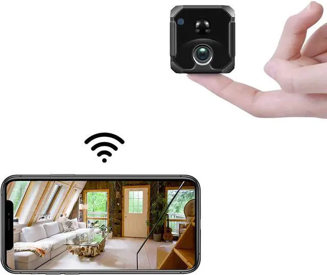 Main image of Security Camera 4K Wireless Hidden, 100 Days Standby Mini Spy Camera, Small WiFi Nanny Camera for Home Indoor with Live Feed, Motion Detection Alerts, IR Night Vision, Tiny Secret Cam AREBI 8C Pro