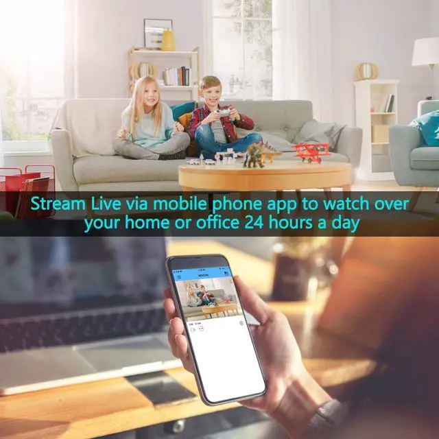 Alt view image 3 of 6 - Hidden Camera Speaker, 180° Rotating Lens WiFi Spy Camera Hide in Wireless Bluetooth Speakers, 1080P Nanny Cam with Phone App Remote Viewing, Live Streaming, Motion Detection, Video Recording