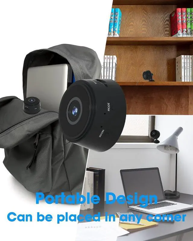 Alt view image 3 of 7 - Mini Spy Camera Wireless Hidden WiFi Spy Camera Hidden Cameras HD 1080P Small Camera with Motion Detection Spy Cameras for Home Security and Outdoor Nanny Cam