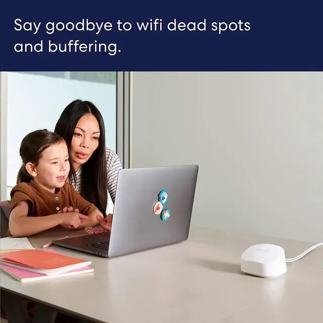 Alt view image 3 of 7 - eero 6+ mesh Wi-Fi router | 1.0 Gbps Ethernet | Coverage up to 1,500 sq. ft. | Connect 75+ devices | 1-Pack | 2022 release