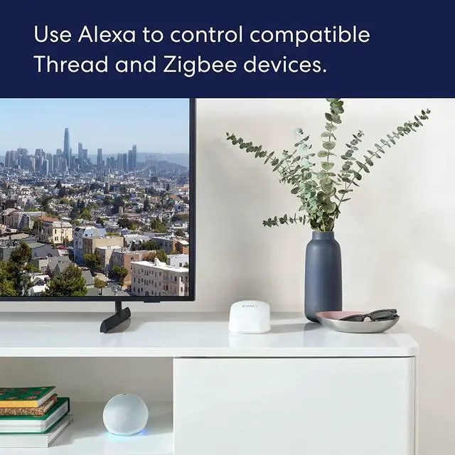 Alt view image 7 of 7 - eero 6+ mesh Wi-Fi router | 1.0 Gbps Ethernet | Coverage up to 1,500 sq. ft. | Connect 75+ devices | 1-Pack | 2022 release