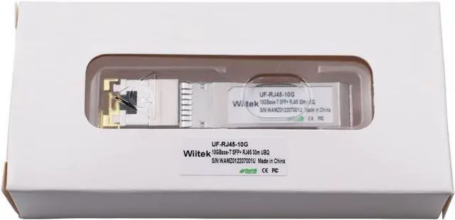 Alt view image 6 of 6 - 10G SFP+ to RJ45 Copper Modules, 1.25G/2.5G/5G/10GBase-T Ethernet Copper to SFP+ Transceiver Compatible for Ubiquiti Unifi UF-RJ45-10G /uacc-cm-rj45-mg (Cat 6a/7 or Better, 30-Meter)