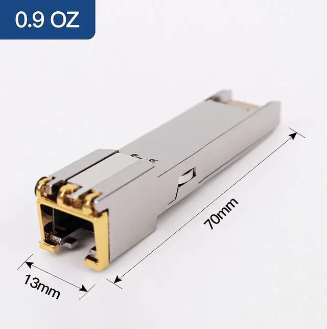 Alt view image 6 of 7 - 2PCS 1000BASE-T Gigabit SFP to RJ45 Copper Ethernet Modular Transceiver for ,Meraki,Ubiquiti,D/TP Link,Supermicro,Netgear,Broadcom, 1.25G SFP-T CAT5E/CAT6 up to 100m Mikrotik S-RJ01