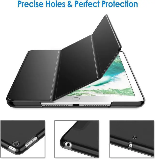 Alt view image 3 of 6 - Case for iPad (9.7-Inch 2018/2017 Model 6th/5th Generation) Smart Cover Auto Wake/Sleep (Black)