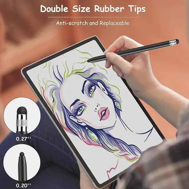 Alt view image 2 of 7 - Stylus for Touch Screens Digiroot 4-Pack Stylus Pens High Sensitivity & Precision Capacitive Stylus for iPhone/iPad Pro/Tablets//Galaxy/PC