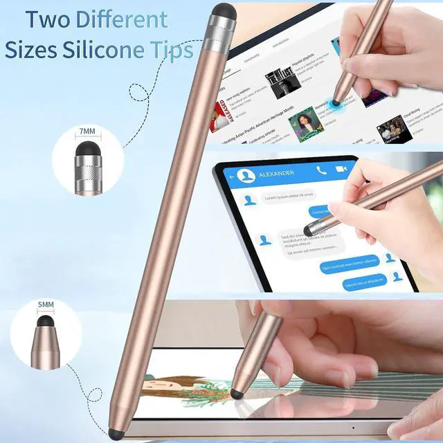 Alt view image 5 of 7 - Stylus Pens for Touch Screens (5 Pcs) Sensitivity & Precision Stylus Capacitive Stylus Pen for iPad/iPhone/ Galaxy/Tablets All Universal Touch Screen Devices