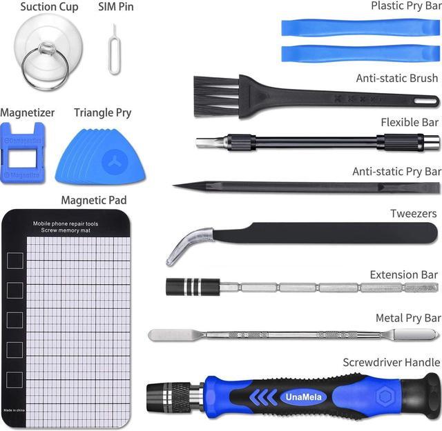Alt view image 7 of 7 - Precision Screwdriver Set Unamela 139 in 1 Computer Repair Tool Kit Magnetic Screwdriver Kit with 120 Bits Compatible for PC Building Laptop MacBook Tablet iPhone PS4 Xbox Game Console