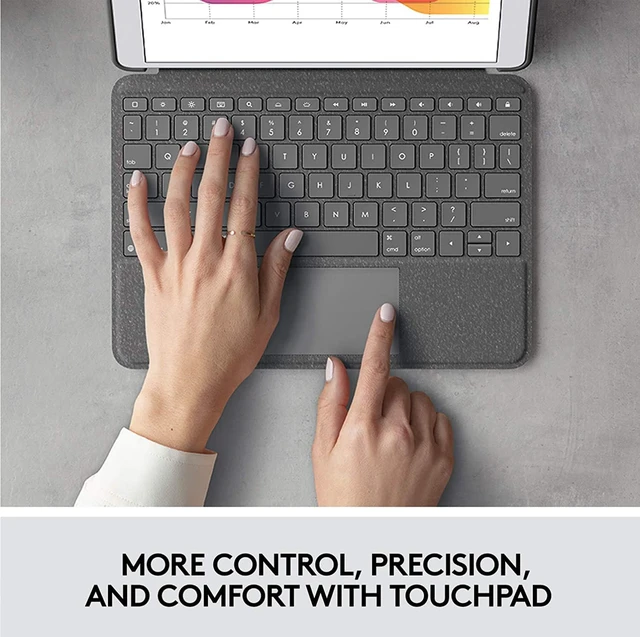 Alt view image 2 of 7 - Combo Touch for iPad (7th, 8th, and 9th generation)-GRAPHITE-US-N/A-N/A-AMR-403-7TH