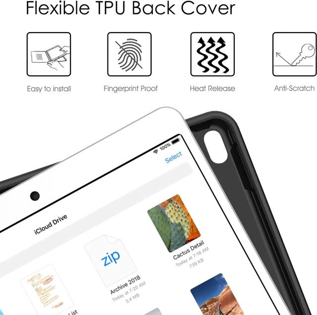 Alt view image 6 of 7 - Fintie Keyboard Case for iPad Pro 12.9-inch (2015/2017 Model, 1st/2nd Gen)