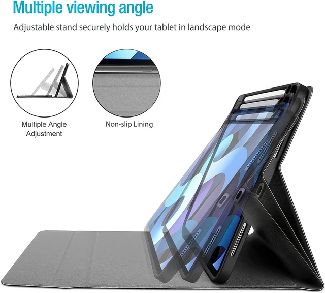 Alt view image 5 of 7 - ProCase Keyboard Case for iPad Air 11" (M4/M3/M2) & Air 5/4 10.9", Black