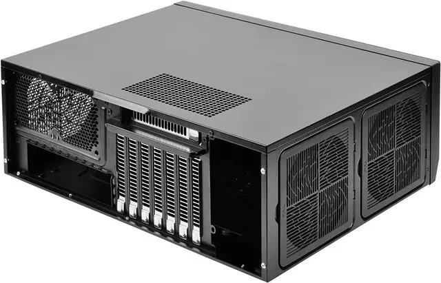 Alt view image 3 of 7 - SilverStone Technology Home Theater Computer Case (HTPC) with Faux Aluminum Design for ATX/Micro-ATX Motherboards and New USB Type C Front Port, SST-GD09B-C