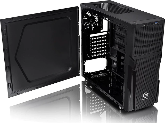 Alt view image 2 of 7 - Versa H21 SPCC ATX Mid Tower Computer Chassis CA-1B2-00M1NN-00,Black