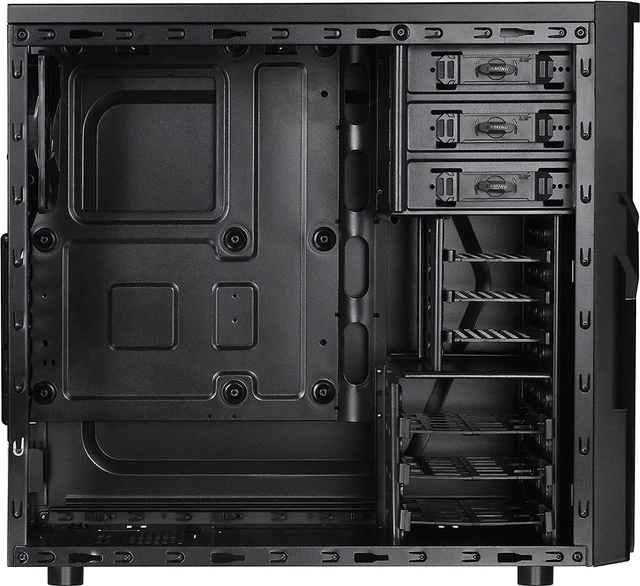 Alt view image 3 of 7 - Versa H21 SPCC ATX Mid Tower Computer Chassis CA-1B2-00M1NN-00,Black