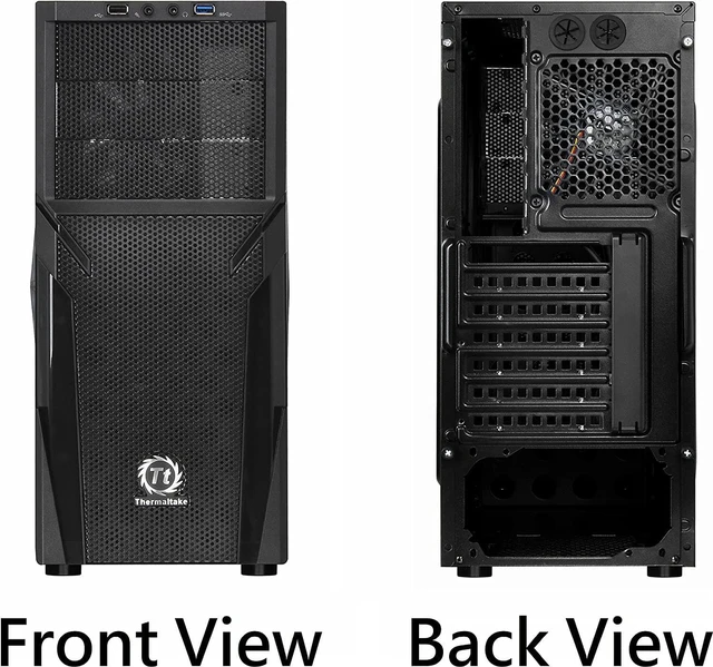 Alt view image 4 of 7 - Versa H21 SPCC ATX Mid Tower Computer Chassis CA-1B2-00M1NN-00,Black