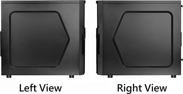Alt view image 5 of 7 - Versa H21 SPCC ATX Mid Tower Computer Chassis CA-1B2-00M1NN-00,Black