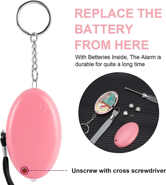 Alt view image 4 of 7 - Safe Sound Personal Alarm, 12 Packs 140DB Personal Security Alarm Keychain with LED Lights, Emergency Safety Alarm for Women, Men, Children, Elderly
