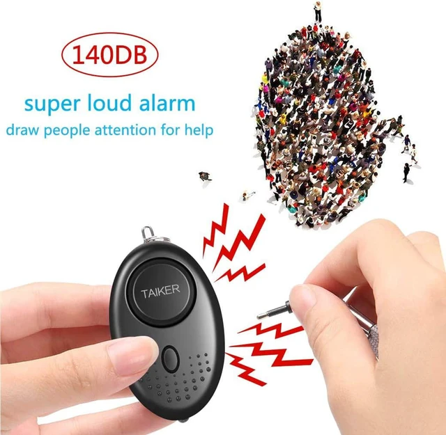 Alt view image 2 of 7 - Personal Alarm for Women, 10Pcs 140dB Self Defense Keychain LED Light