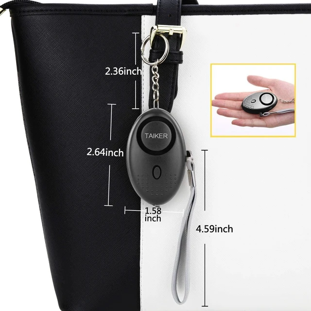 Alt view image 5 of 7 - Personal Alarm for Women, 10Pcs 140dB Self Defense Keychain LED Light