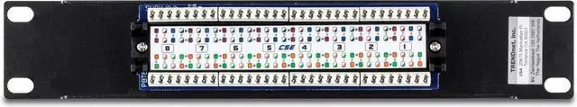 Alt view image 5 of 7 - TRENDnet 8 Port Cat5/5e Unshielded Patch Panel,TC-P08C5E,Wallmount or Rackmount,10 Inch Wide, 8 x Gigabit RJ-45 Ethernet Ports,100 Mhz Connection, Color Coded Labeling,110 IDC Terminal Blocks,Black