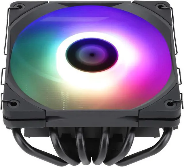 Alt view image 7 of 7 - Thermalright AXP-120-X67 Black ARGB Low Profile CPU Air Cooler with Quite 120mm TL-C12015B-S Low Profile PWM Fan, 6 Heat Pipes, 67mm Height, for AMD AM4/Intel LGA 1700/1150/1151/1155/1200/2011/2066