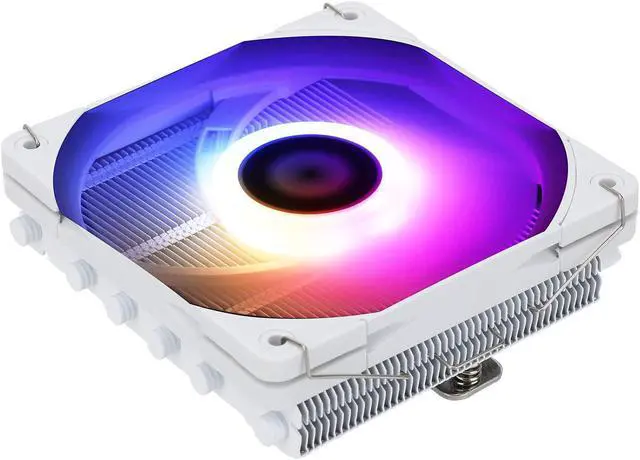 Main image of AXP120-X67 White ARGB Low Profile CPU Air Cooler with Quite 120mm TL-C12015W-S PWM Fan, 6 Heat Pipes, 67mm Height, for AMD AM4/Intel LGA 1700/1150/1151/1200/2011/2066/1851