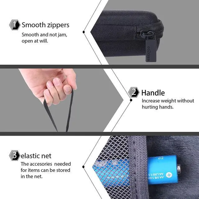 Alt view image 3 of 6 - co2CREA Hard Case Replacement for Zoom H1n H1 Digital Handy Recorder (Black Case)