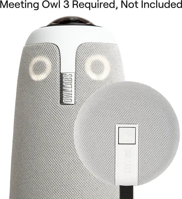 Alt view image 2 of 5 - Labs Expansion Mic for Meeting Owl 3 / Meeting Owl 4+: Extend Audio Reach in Larger Spaces by 8 feet (2.5 Meters) in The Direction of The mic., Gray