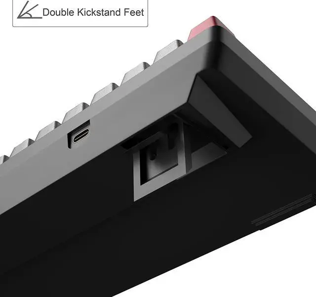 Alt view image 4 of 7 - MageGee Portable 60% Mechanical Gaming Keyboard, MK-Box LED Backlit Compact 68 Keys Mini Wired Office Keyboard with Blue Switch for Windows Laptop PC Mac - Grey/Black