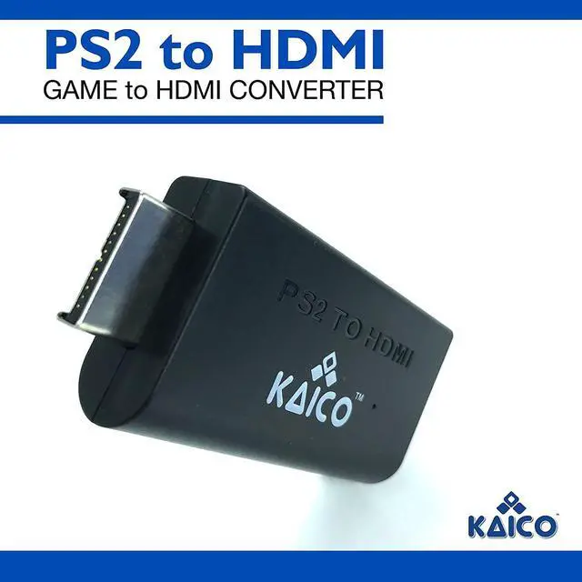 Alt view image 2 of 6 - Kaico PS2 to HDMI Adapter for PlayStation 2, Plug & Play HDMI Converter | Supports 480i, 480p, 576i, 576p and 1080i output, with built-in audio, Micro USB power cable, clear video and audio