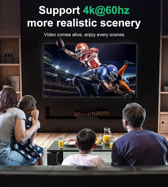 Alt view image 5 of 7 - HDMI Switch 4k@60hz Splitter Aluminum Bidirectional HDMI Switcher 2 in 1 Out Manual HDMI Hub Supports HD Compatible with Xbox PS5/4/3 Blu-Ray Player Fire Stick