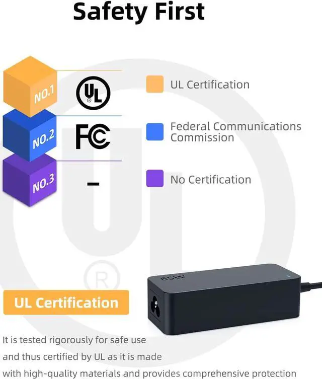 Alt view image 2 of 6 - USB C 65W 45W Charger Fit for Lenovo IdeaPad Flex Slim 5 5-Pro 5-15ITL05 5-16IRL8 5-16IAU7 5-14ITL05 5-14IAU7 5-16IRU9 5-16ABR8 5-15IIL05 5-15IAL7 5-14ARE05 5-14AHP9 5-16IMH9 5-16AHP9 5-15ABA7 Laptop