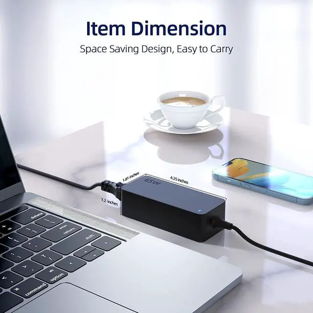 Alt view image 3 of 6 - USB C 65W 45W Charger Fit for Lenovo IdeaPad Flex Slim 5 5-Pro 5-15ITL05 5-16IRL8 5-16IAU7 5-14ITL05 5-14IAU7 5-16IRU9 5-16ABR8 5-15IIL05 5-15IAL7 5-14ARE05 5-14AHP9 5-16IMH9 5-16AHP9 5-15ABA7 Laptop