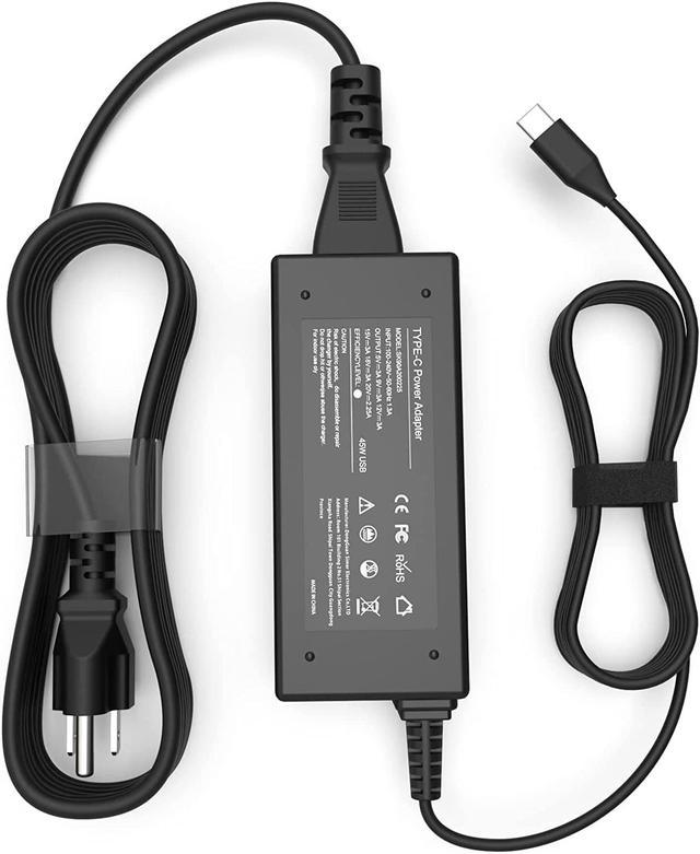 Cargador universal USB tipo C 65W 45W para laptop compatible con Lenovo,  Dell, Hp, Acer, chromebook, Asus, Samsung, Sony, cargador de computadora de