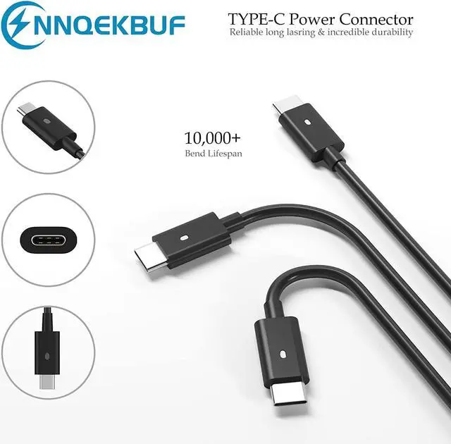 Alt view image 2 of 7 - 130W USB C Charger Replacement for Dell USB-C Laptop Charger,Dell Precision 5470 5480 5550 5560 5530 5570 5750 5760 3550 3560 3570 3571 3561,Dell XPS 15 9520 9530 XPS 17 9720 9730 Type C AC Adapter
