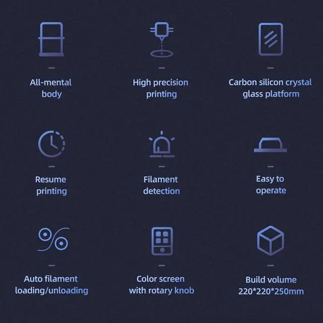 Alt view image 3 of 7 - Voxelab Aquila X2 Upgrade 3D Printer Integrated Structure Design with Carborundum Glass Platform and TMC2208 32-bit Silent Mainboard, 8.66x8.66x9.84in Printing Size
