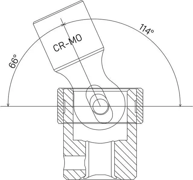 Alt view image 7 of 7 - MIXPOWER 15-Piece 1/2" Drive Shallow Universal Impact Socket Set, 6 Points, Metric, 10-24mm, Swivel Socket with Flexible Wobble, CR-MO, Heavy Duty Storage Case B08JTJVV8M