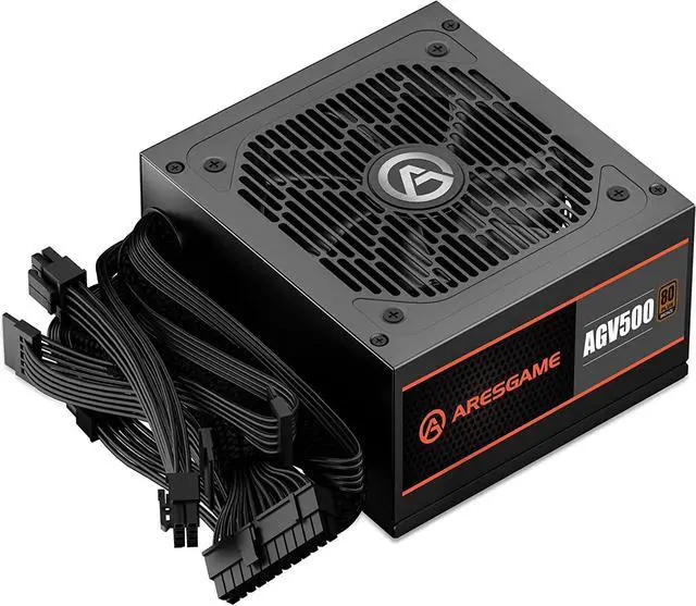Main image of ARESGAME AGV Series 500W Power Supply, 80 Plus Bronze Certified, Non Modular Power Supply, 5 Year Warranty