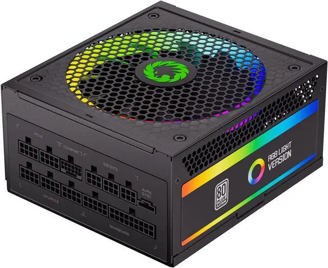 Main image of GAMEMAX 1300W Power Supply, Fully Modular, 80+ Platinum Certified, PCIe 5.0, ARGB Aura Sync, 10 Year Warranty, RGB-1300