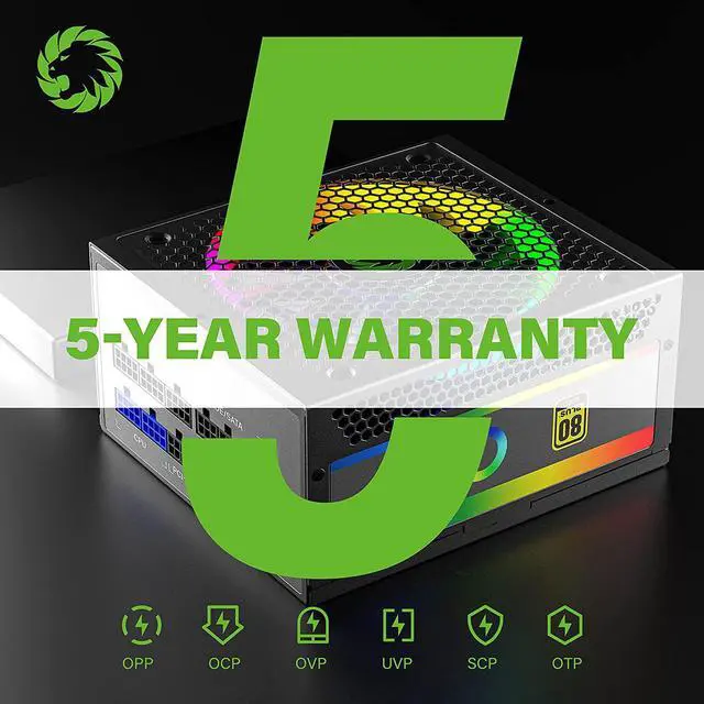 Alt view image 7 of 7 - GAMEMAX 850W Power Supply, Fully Modular, 80 Plus Gold, ARGB SYNC with Motherboard, RGB-850 Pro