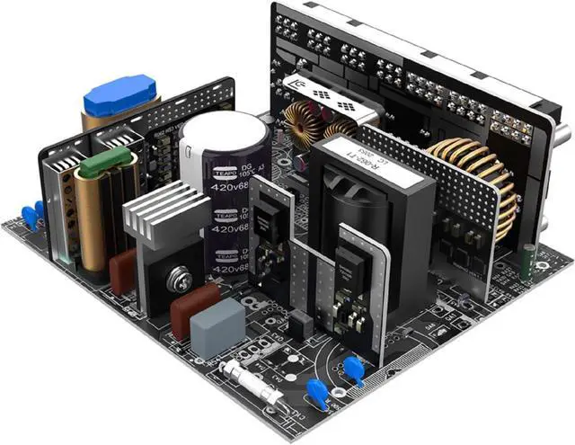 Alt view image 4 of 7 - LC-Power PC 750W Power Supply, Super Silent Modular Serie 80+ Gold, Full Modular PSU 750 Watt, Active PFC ATX, 120mm Fan LC6750M (750W)