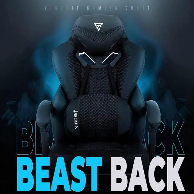 Alt view image 4 of 7 - Upgrade Gaming Chair PRO, Ergonomic Gaming Computer Chair Big and Tall (Black)