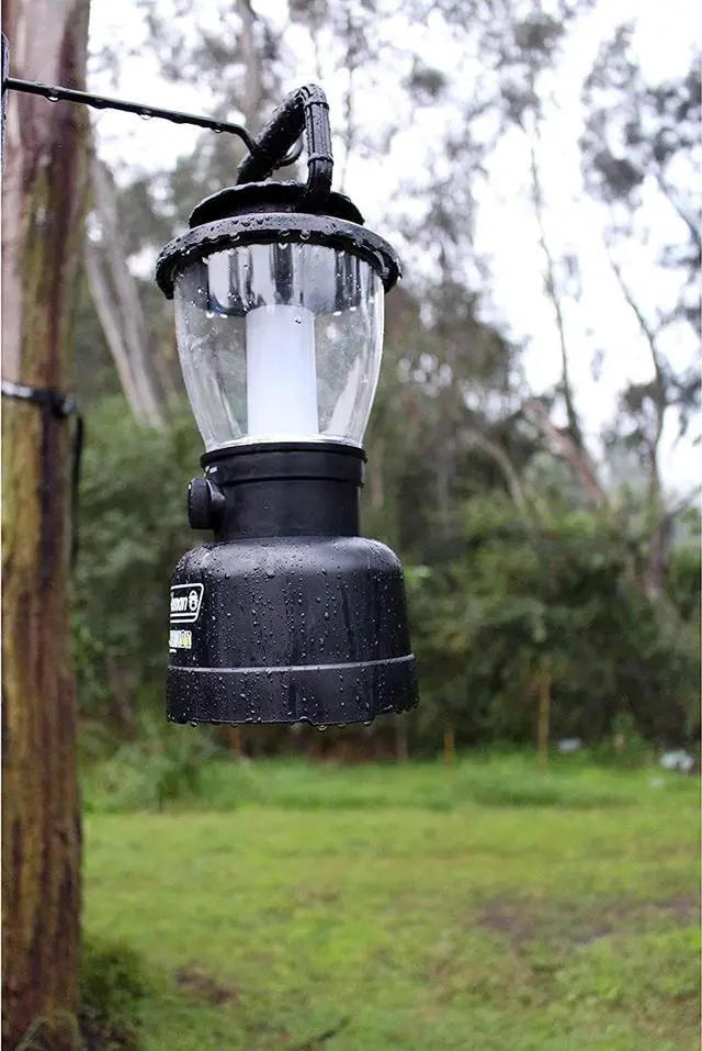 Alt view image 4 of 5 - Coleman Rugged Rechargeable 400L LED Lantern, Water & Impact-Resistant Rechargeable Lantern with USB Charging Port, Carry Handle, & 2 Light Modes; Lifetime LEDs Never Need Replacing