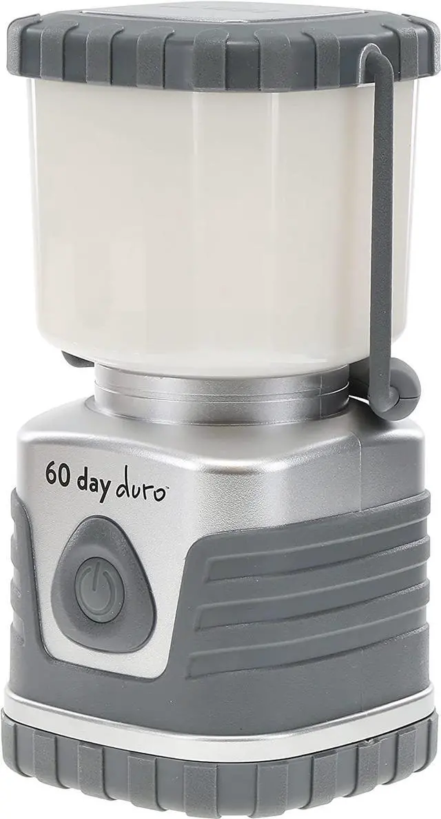 Alt view image 2 of 6 - ust 60-DAY Duro LED Portable 1200 Lumen Lantern with Lifetime LED Bulbs and Hook for Camping, Hiking, Emergency and Outdoor Survival, Titanium, One Size (20-PLN0C6D002)