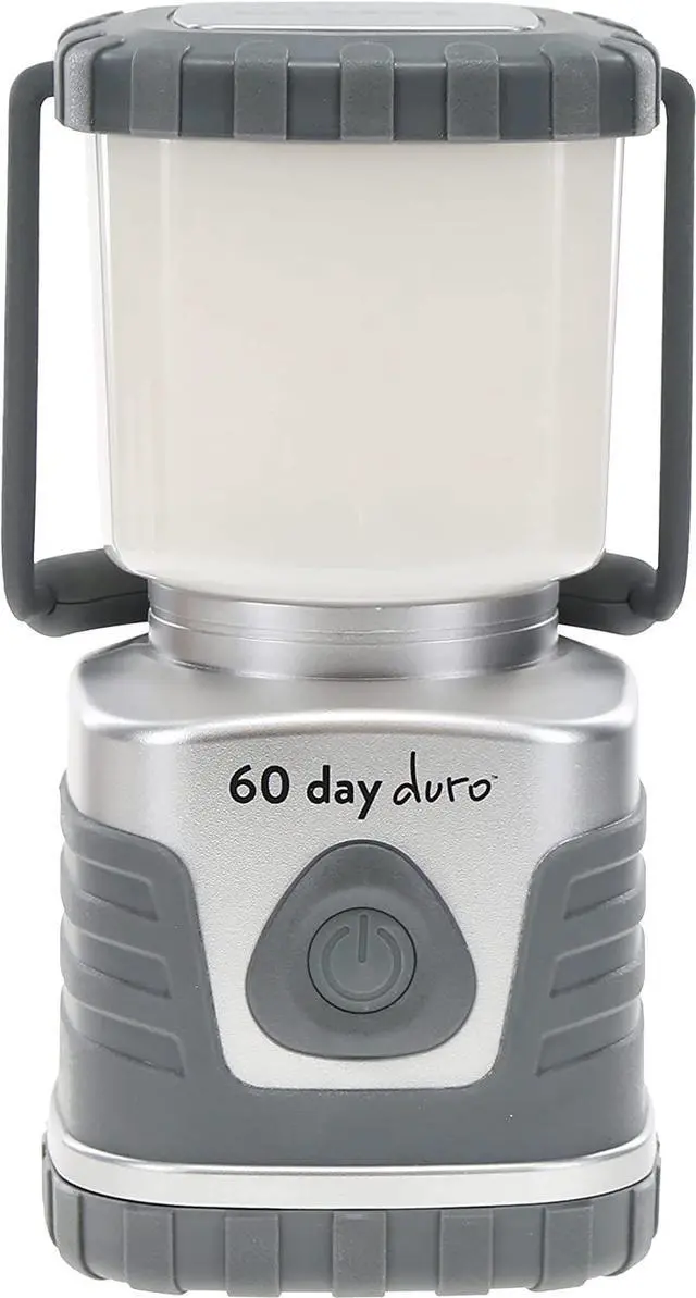 Main image of ust 60-DAY Duro LED Portable 1200 Lumen Lantern with Lifetime LED Bulbs and Hook for Camping, Hiking, Emergency and Outdoor Survival, Titanium, One Size (20-PLN0C6D002)