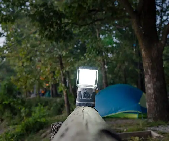 Alt view image 5 of 6 - ust 60-DAY Duro LED Portable 1200 Lumen Lantern with Lifetime LED Bulbs and Hook for Camping, Hiking, Emergency and Outdoor Survival, Titanium, One Size (20-PLN0C6D002)