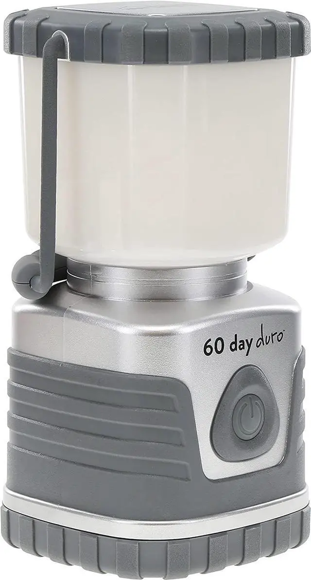 Alt view image 3 of 6 - ust 60-DAY Duro LED Portable 1200 Lumen Lantern with Lifetime LED Bulbs and Hook for Camping, Hiking, Emergency and Outdoor Survival, Titanium, One Size (20-PLN0C6D002)
